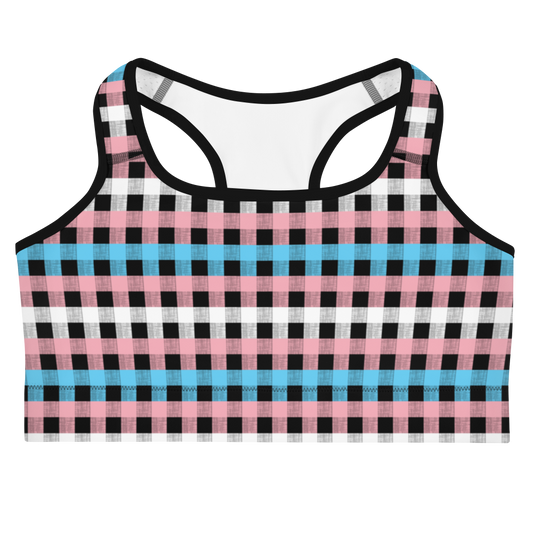 Trans Flannel Sports bra