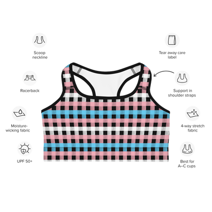 Trans Flannel Sports bra