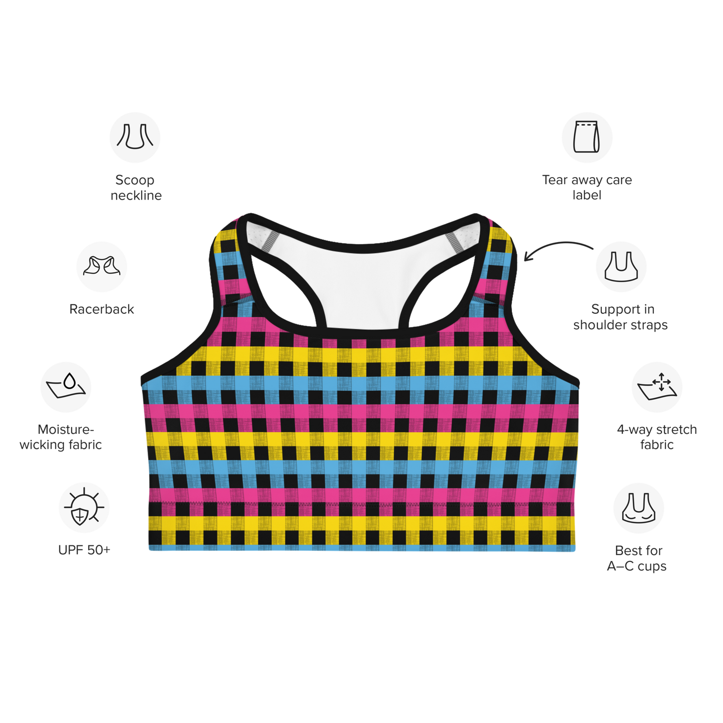 Pan Flannel Sports bra