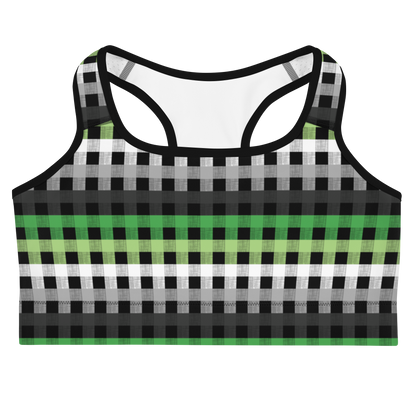 Aro Flannel Sports bra