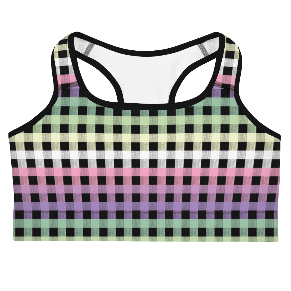 Genderfae Flannel Sports bra