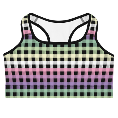 Genderfae Flannel Sports bra