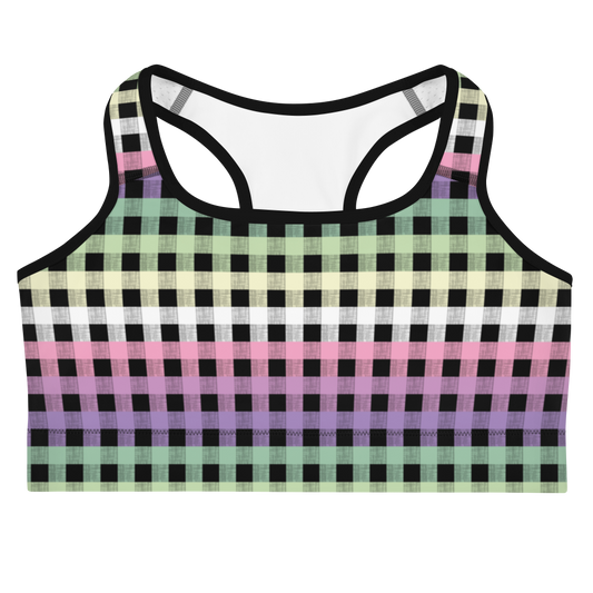 Genderfae Flannel Sports bra