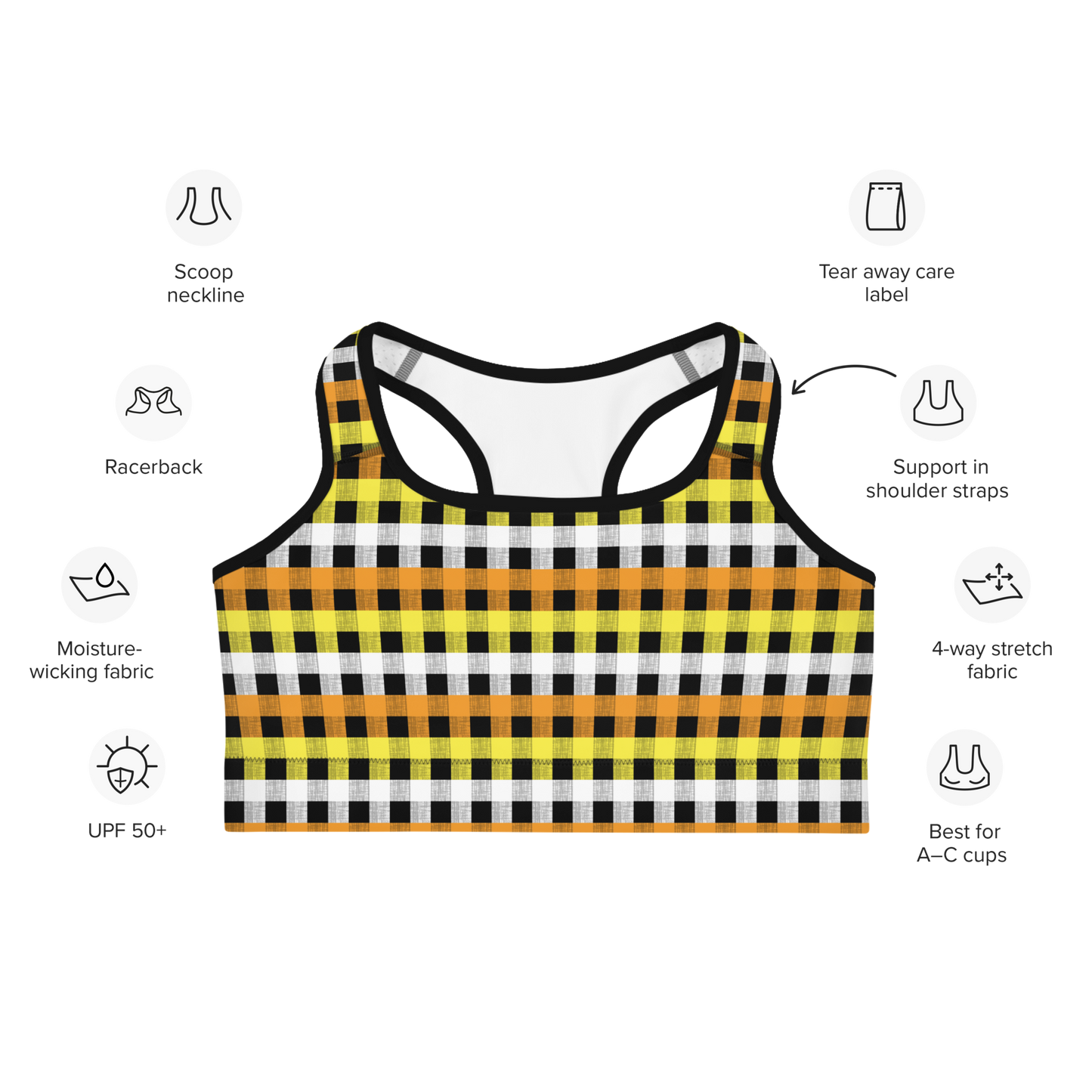 Maverique Flannel Sports bra