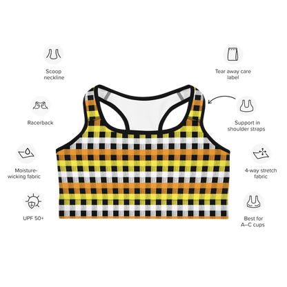 Maverique Flannel Sports bra