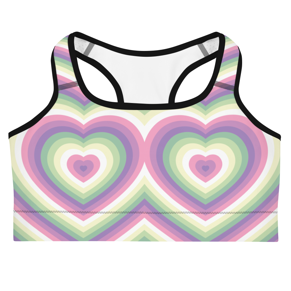 Genderfae Hearts Sports bra