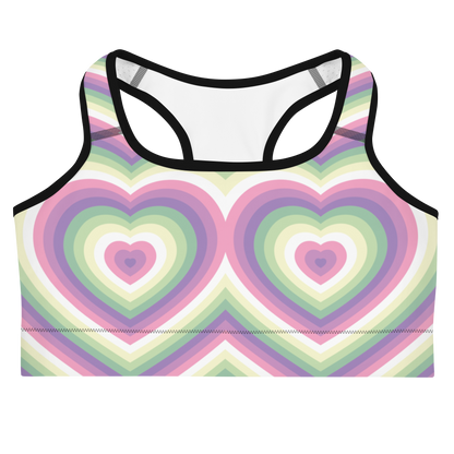 Genderfae Hearts Sports bra