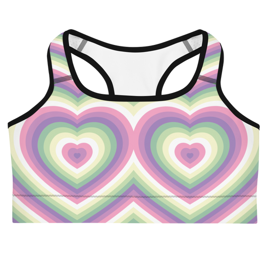 Genderfae Hearts Sports bra