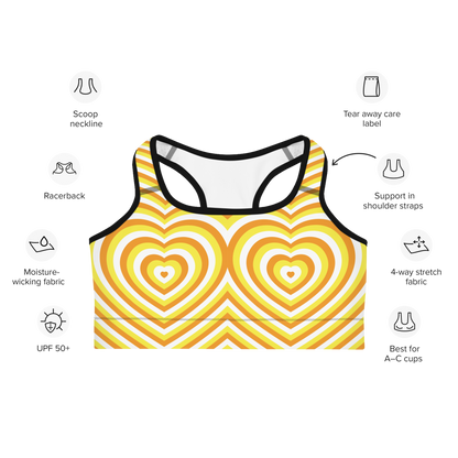 Maverique Hearts Sports bra