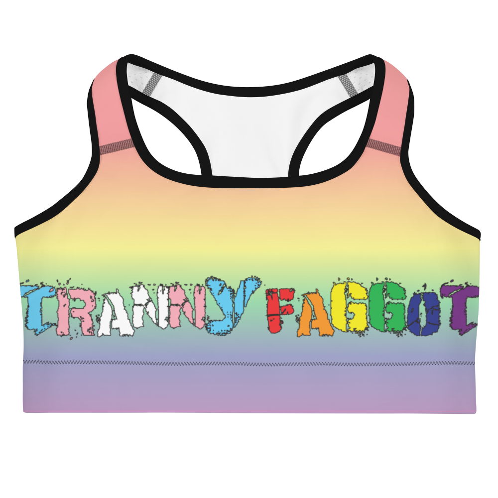 Tranny Faggot Sports bra