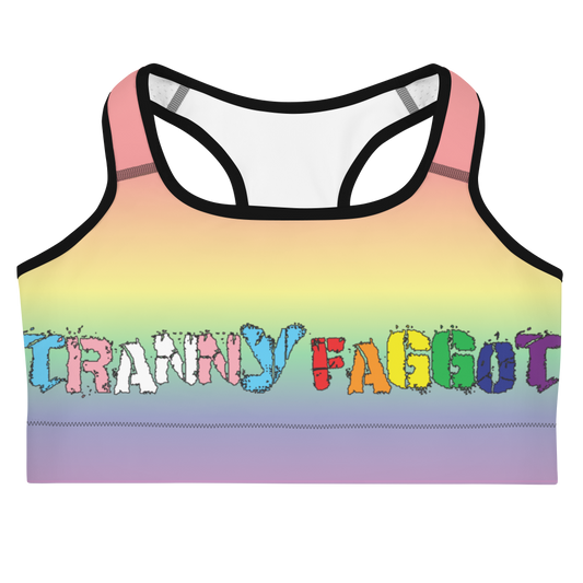 Tranny Faggot Sports bra