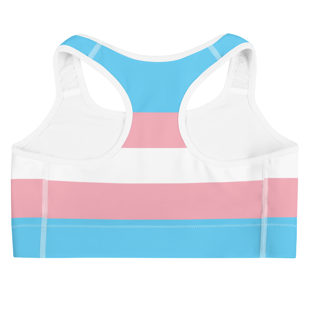 Trans Pride Flag Sports bra