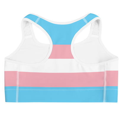 Trans Pride Flag Sports bra