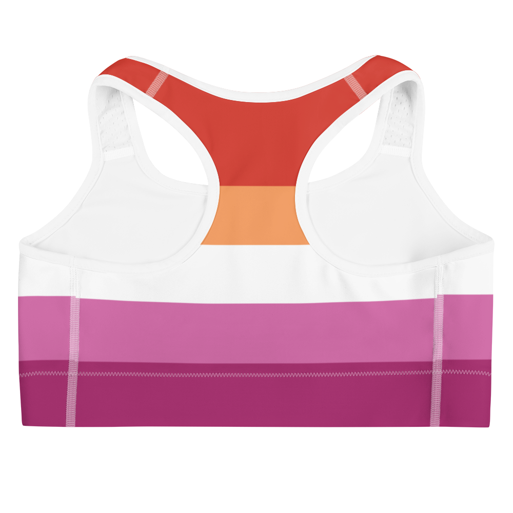 Lesbian Pride Flag Sports bra