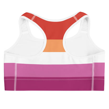 Lesbian Pride Flag Sports bra