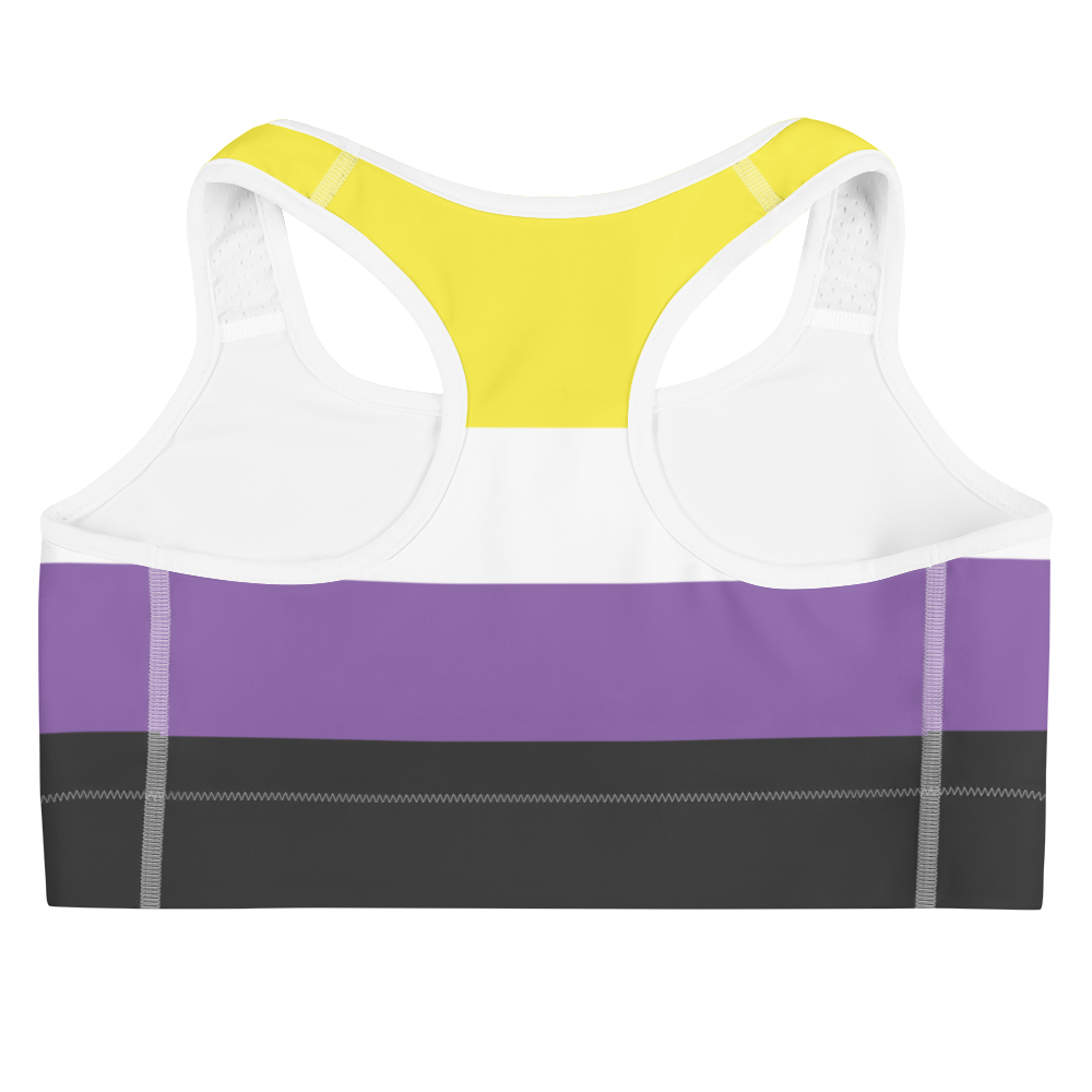 Enby Pride Flag Sports bra