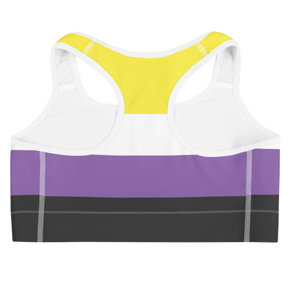 Enby Pride Flag Sports bra