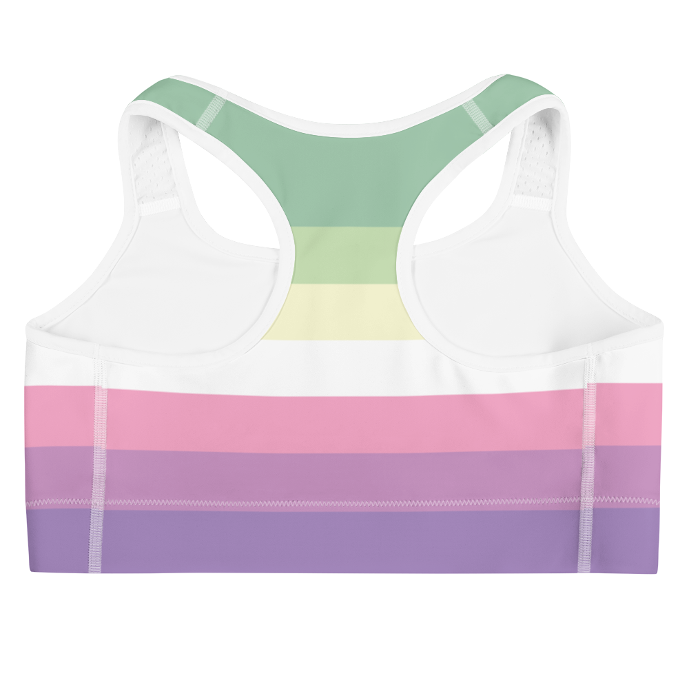 Genderfae Pride Flag Sports bra