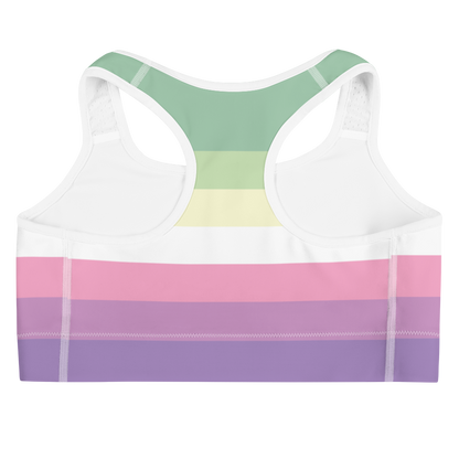 Genderfae Pride Flag Sports bra