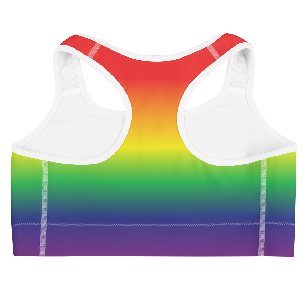 Rainbow Pride Gradient Sports bra