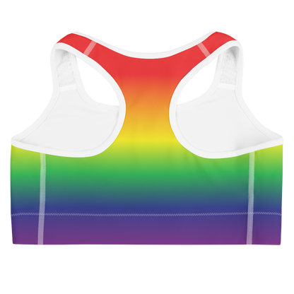 Rainbow Pride Gradient Sports bra