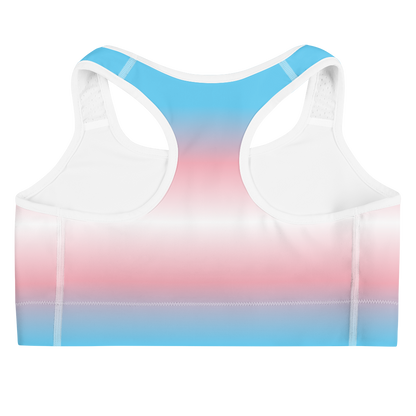 Trans Pride Gradient Sports bra