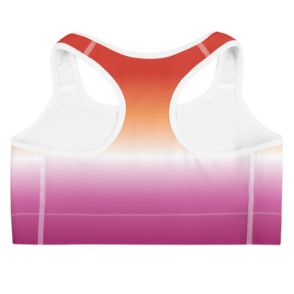 Lesbian Pride Gradient Sports bra