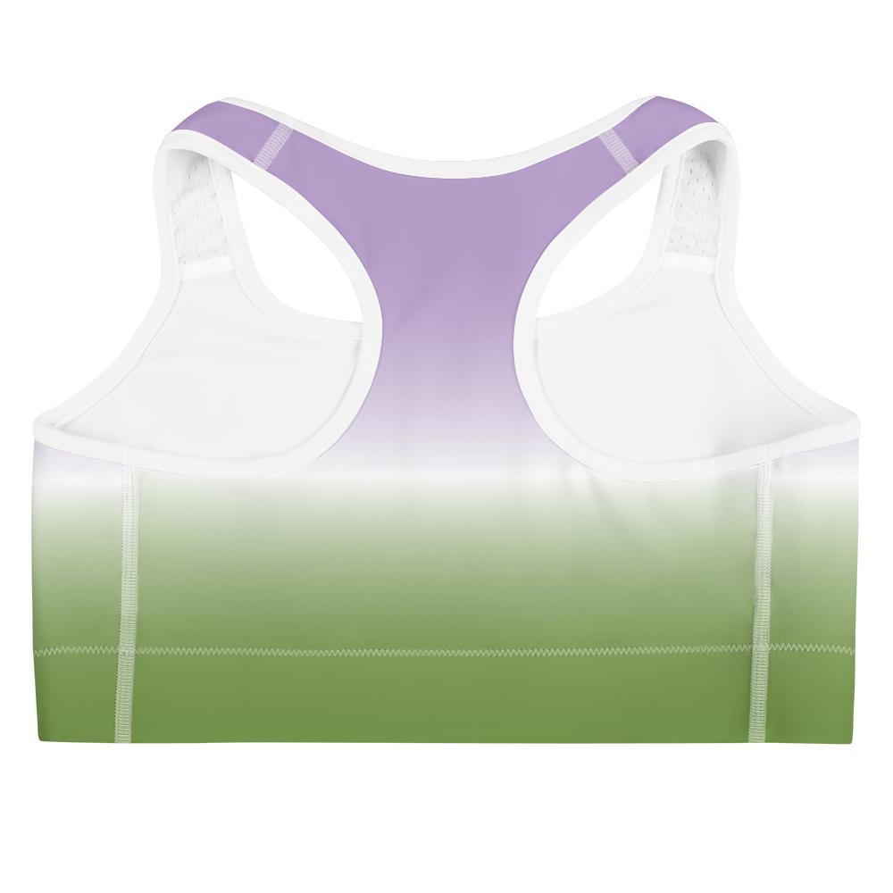 Genderqueer Pride Gradient Sports bra