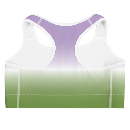 Genderqueer Pride Gradient Sports bra