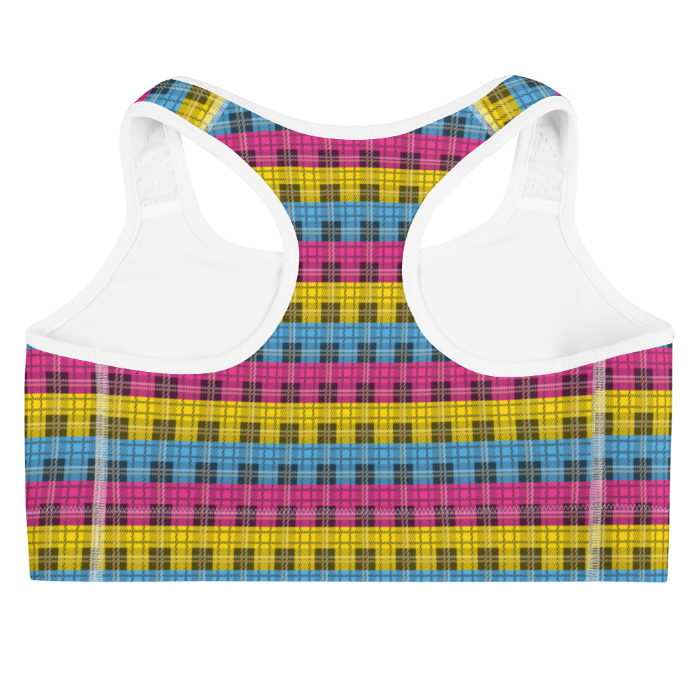 Pan Plaid Sports bra