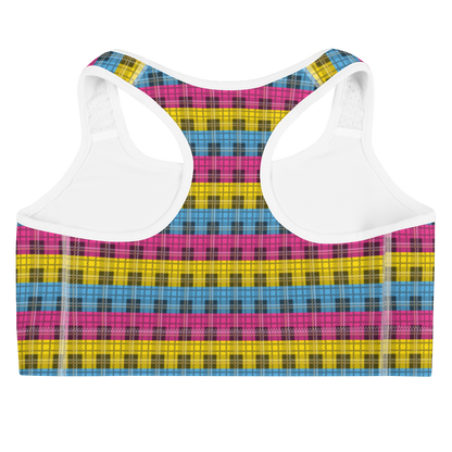 Pan Plaid Sports bra