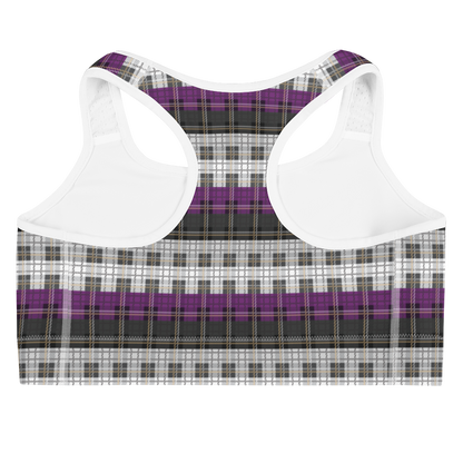 Ace Plaid Sports bra