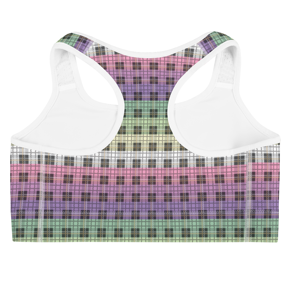 Genderfae Plaid Sports bra