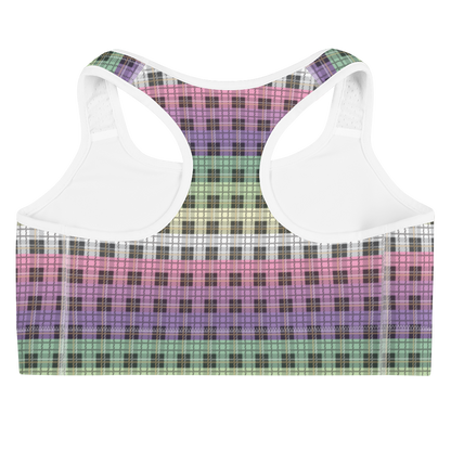 Genderfae Plaid Sports bra