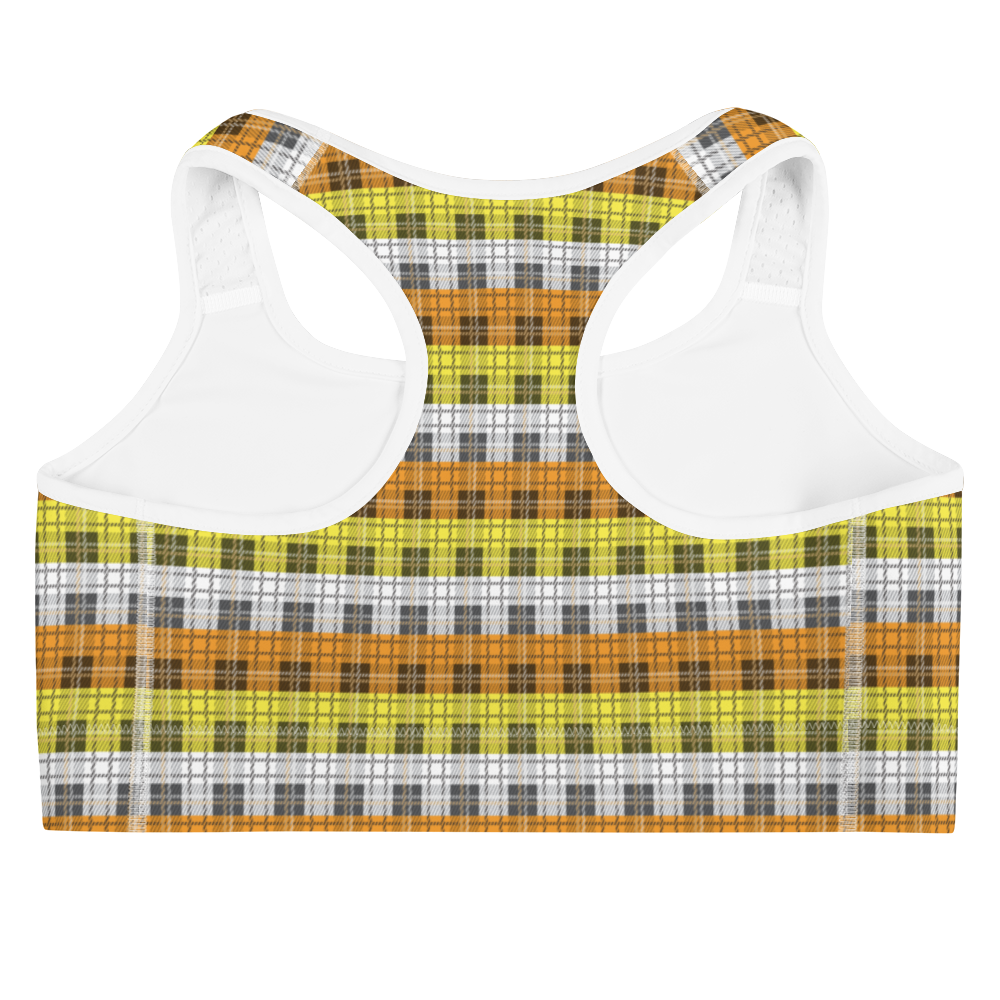 Maverique Plaid Sports bra