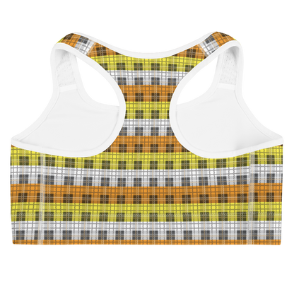 Maverique Plaid Sports bra