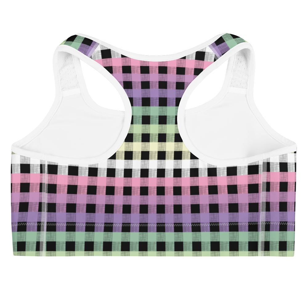 Genderfae Flannel Sports bra