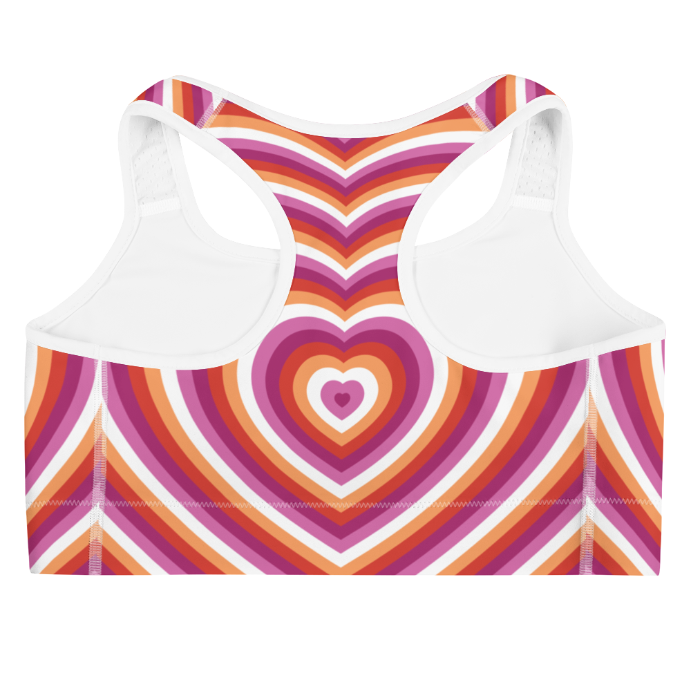 Lesbian Hearts Sports bra