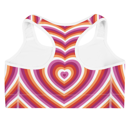 Lesbian Hearts Sports bra