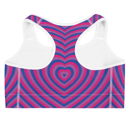 Bi Hearts Sports bra