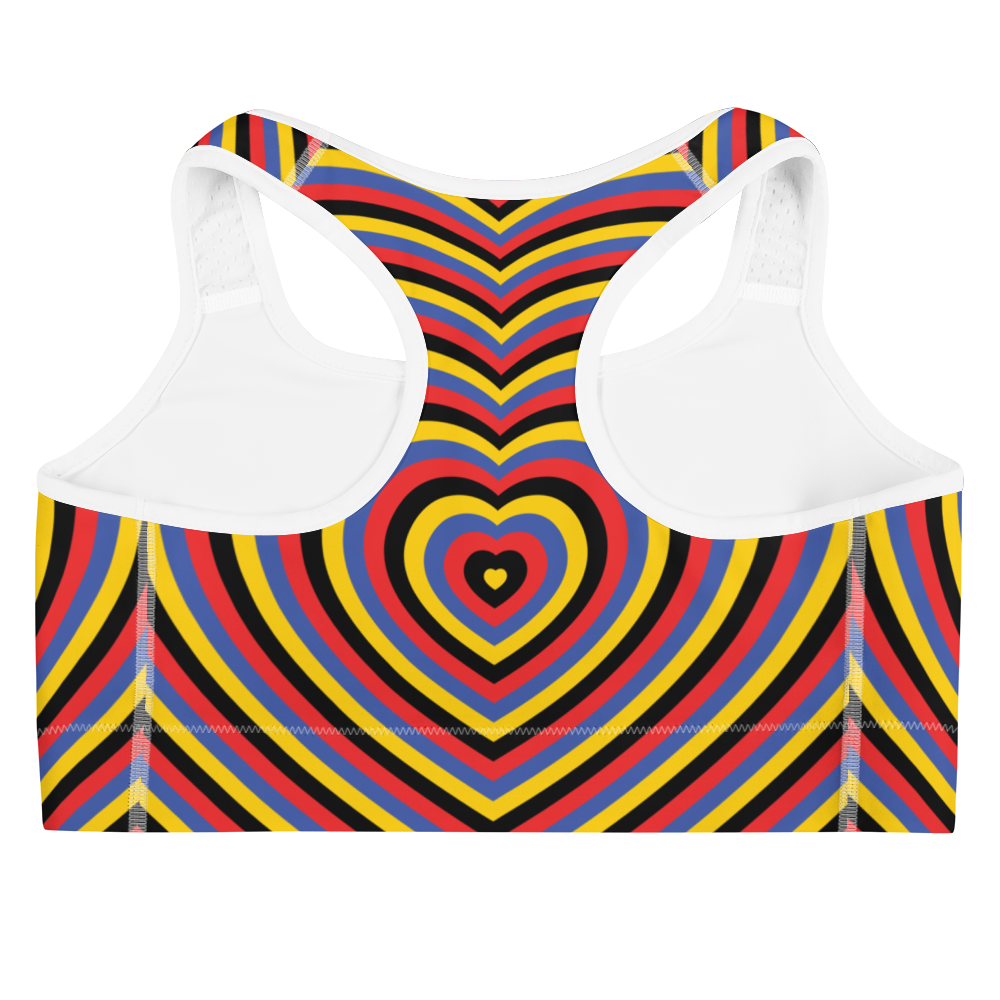 Poly Hearts Sports bra