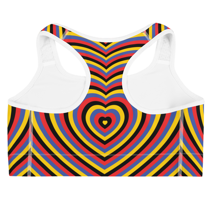 Poly Hearts Sports bra