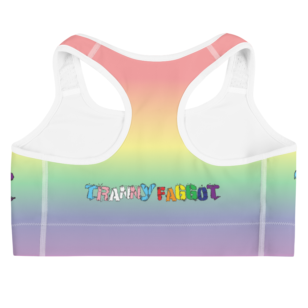 Tranny Faggot Sports bra