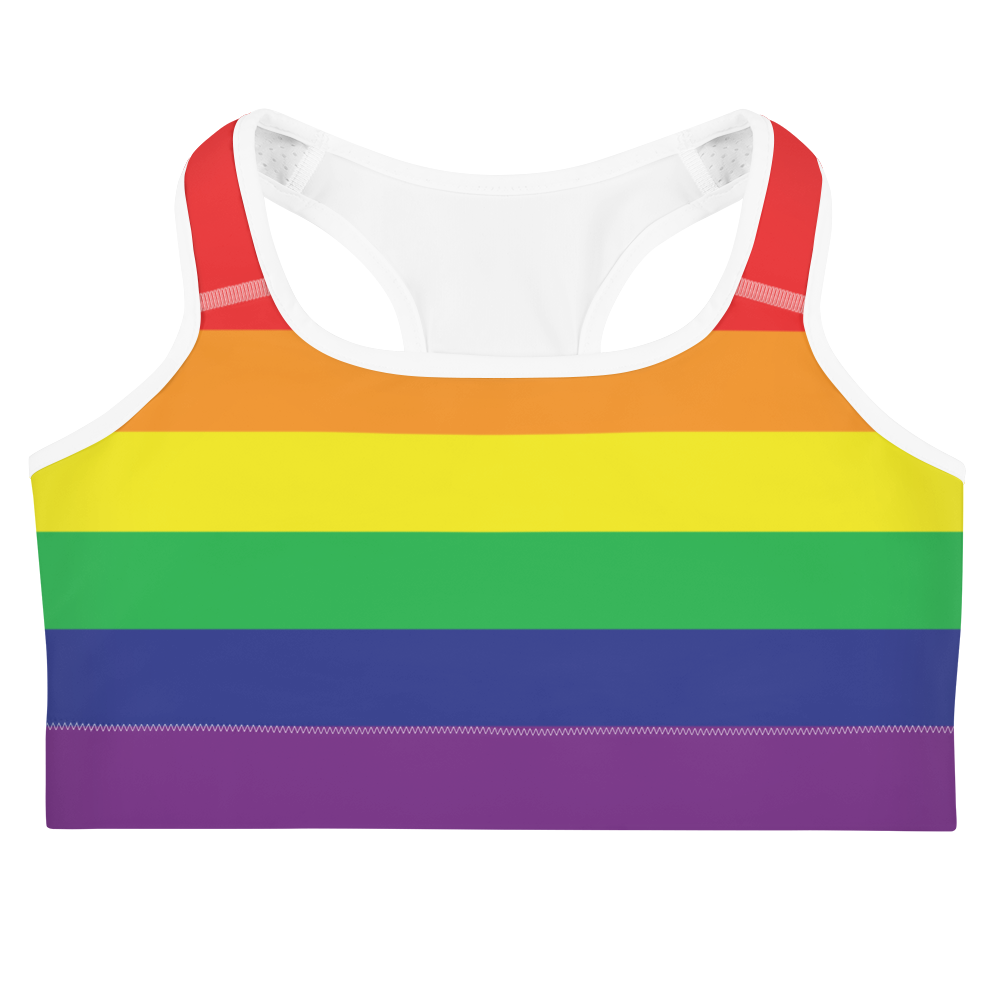 Rainbow Pride Flag Sports bra