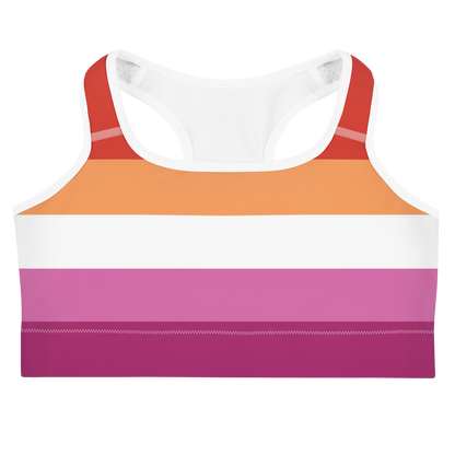 Lesbian Pride Flag Sports bra