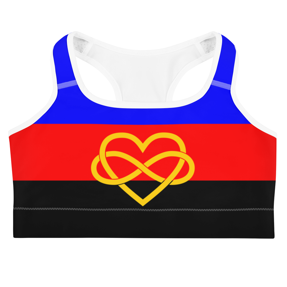 Poly Pride Flag Sports bra