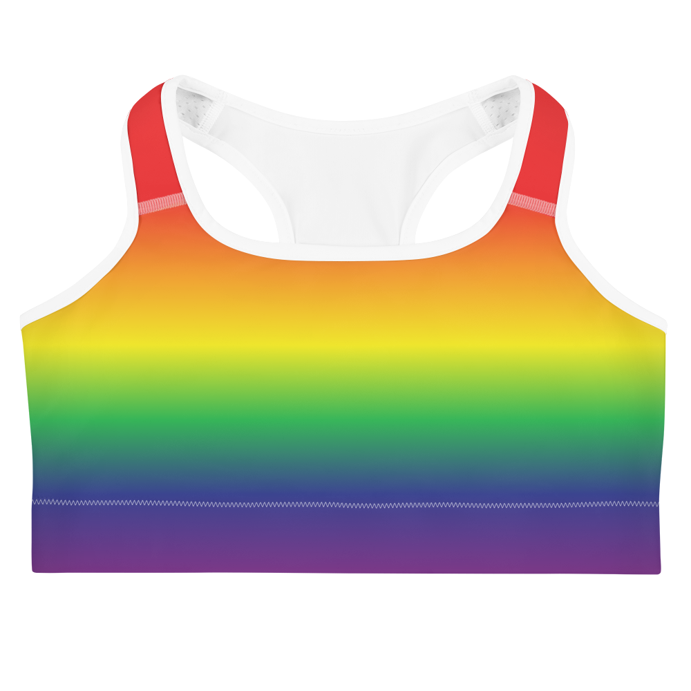 Rainbow Pride Gradient Sports bra