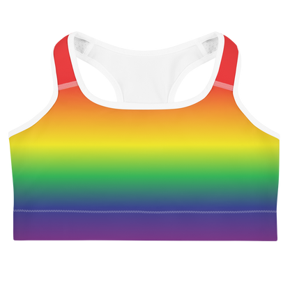 Rainbow Pride Gradient Sports bra