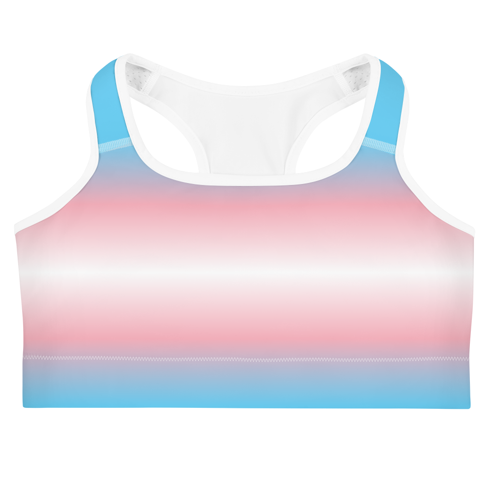 Trans Pride Gradient Sports bra