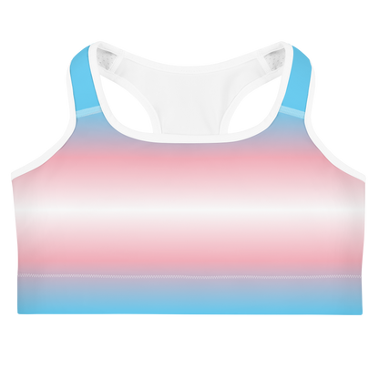 Trans Pride Gradient Sports bra